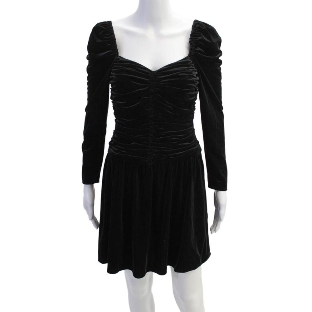 Shoshanna Womens Mari Velvet Dress - Jet Size 0